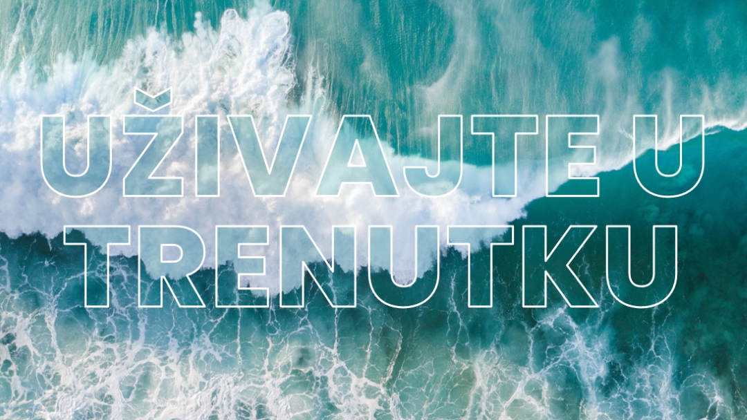 Uživajte u trenutku blue modern-simple