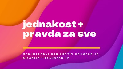 Čast Međunarodni dan protiv homofobije purple modern-bold