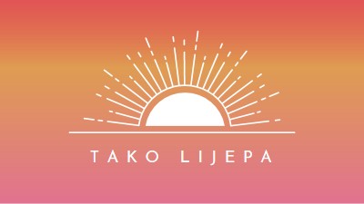 Tako lijepa poput zalaska sunca red organic-boho