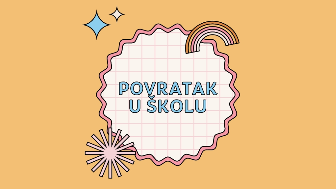 Škola omamiti orange vintage-retro