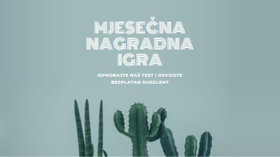 Test za mjesečne nagradne igre green modern-simple