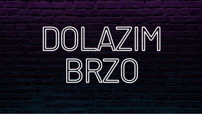 Uskoro za vas purple modern-bold