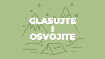 Glasajte i osvojite green whimsical-line