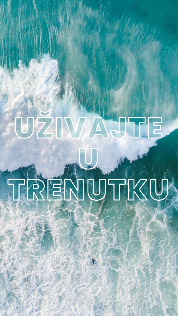 Uživajte u trenutku blue modern-simple