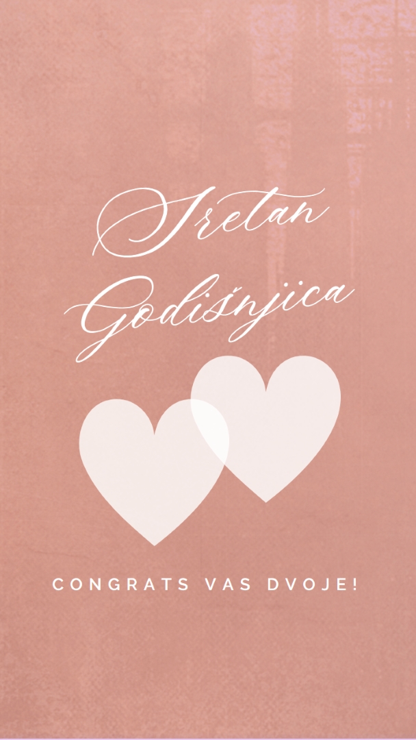 Od srca do srca pink modern-simple