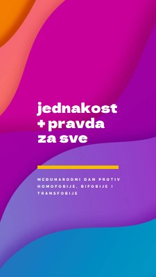 Čast Međunarodni dan protiv homofobije purple modern-bold