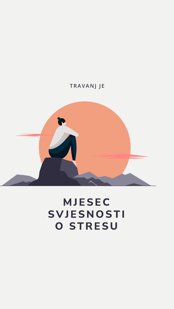 Rješavaj stres gray modern-color-block