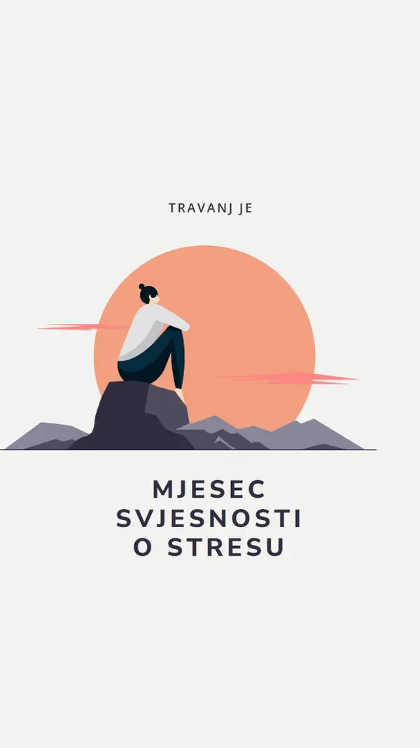 Rješavaj stres gray modern-color-block