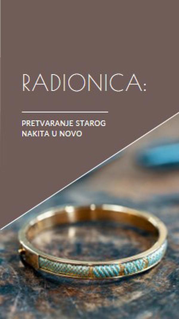 Radionica za nakit brown organic-simple