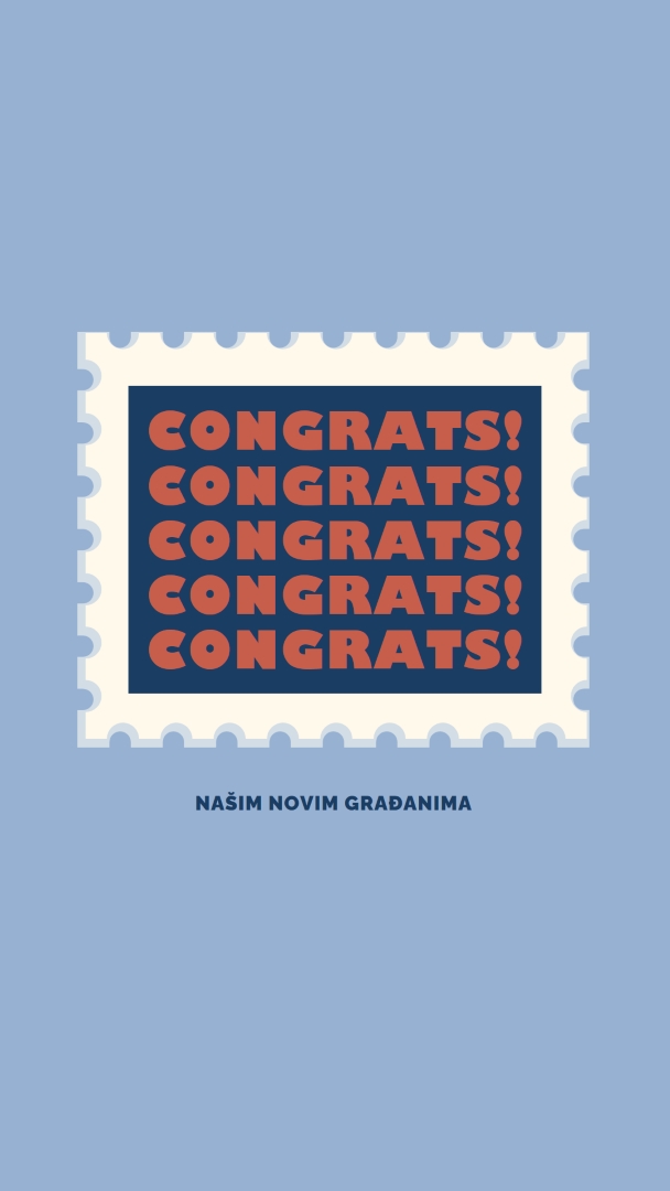 Congrats to our new citizens blue modern-simple