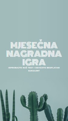 Test za mjesečne nagradne igre green modern-simple