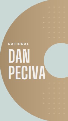 Nacionalni dan peciva brown modern-simple