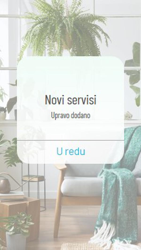 Obavijest o servisu white modern-simple