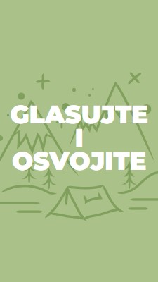 Glasajte i osvojite green whimsical-line