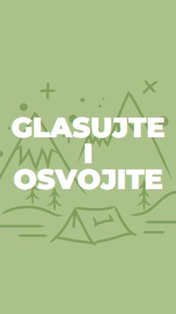 Glasajte i osvojite green whimsical-line