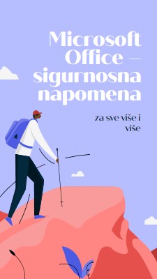 Kartica Zahvala zaposleniku blue simple,inspiring,mountain,graphic,illustration,bold