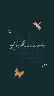 Jednostavna laku noć blue whimsical,bohemian,graphic,simple,motif,handwriting,illustration,