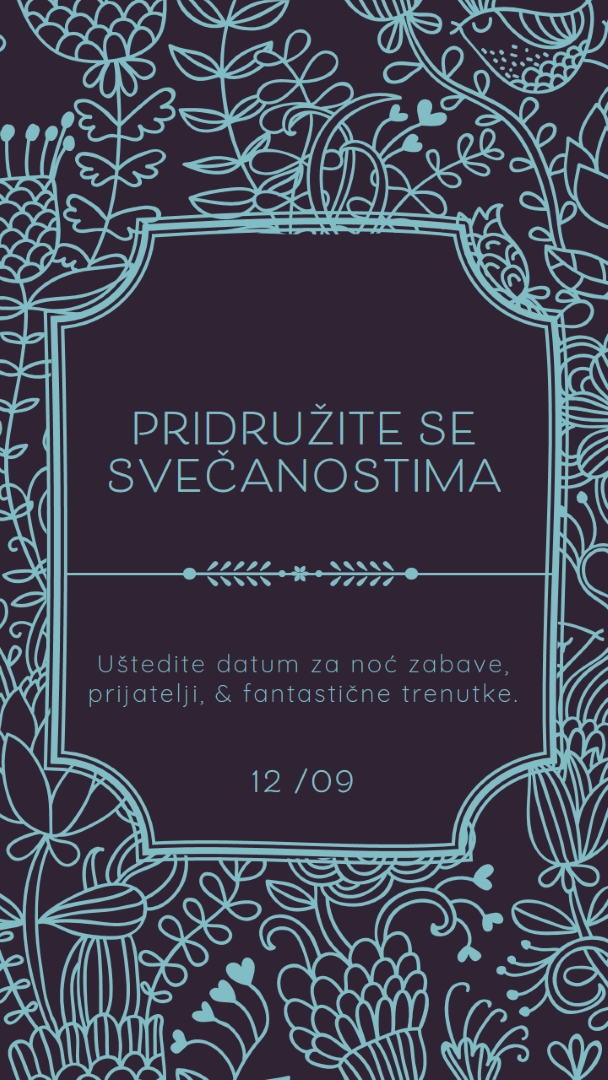 Pridružite se svečanostima blue elegant,classic,floral