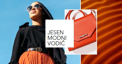 Jesen modni vodič orange modern,bold,collage