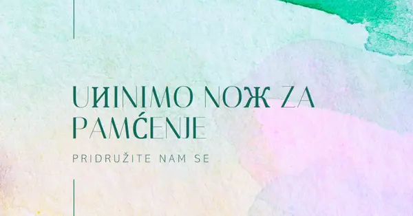 Uиinimo noж za pamćenje green minimal,elegant,watercolor