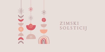 Lijep zimski solsticij gray organic-boho