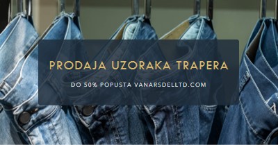 Trendi traper blue modern-simple