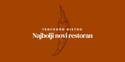 Mi smo najbolji novi restoran red modern-simple