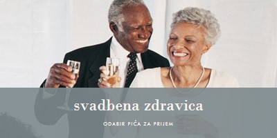 Svadbena zdravica gray modern-simple