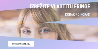 Izrežite vlastitu fringu purple modern-bold