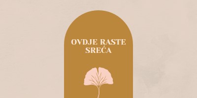 Ovdje raste sreća gray organic-boho