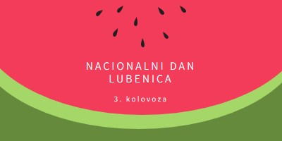 Nacionalni dan lubenice pink modern-simple