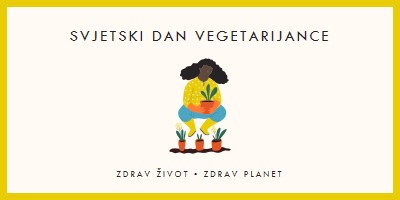 Svjetski vegetarijanski dan white modern-simple