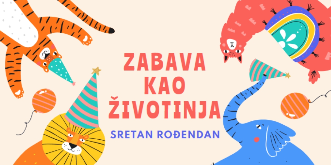 Životinja zabave yellow whimsical-color-block