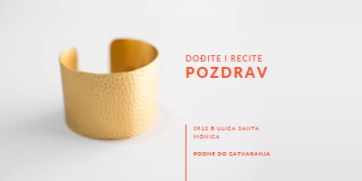 Dođi da se pozdraviš white modern-bold