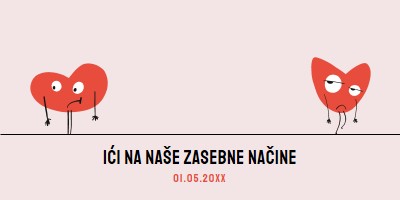 Ide na naše zasebne načine pink whimsical-line