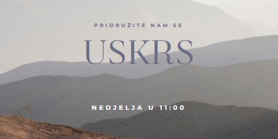 Pridružite nam se u Uskrsnu nedjelju gray modern-simple