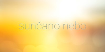 Sunčano nebo yellow modern-simple