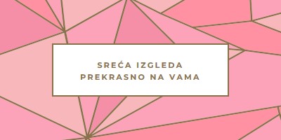 Sretan povrat pink modern-simple