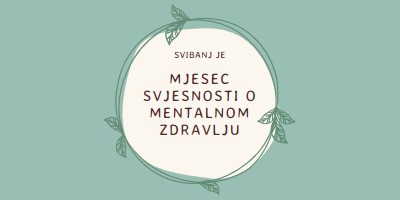 Poštuj svijest o mentalnom zdravlju green organic-simple