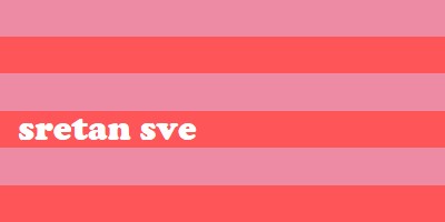 Sve je veselo pink modern-bold