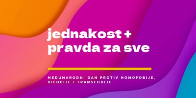 Čast Međunarodni dan protiv homofobije purple modern-bold