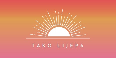 Tako lijepa poput zalaska sunca red organic-boho