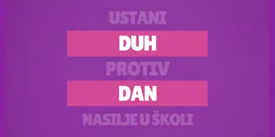 Stand up against bullying purple modern-bold