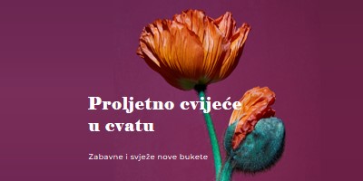 Svježe cvijeće purple modern-simple