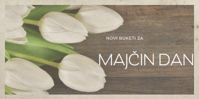 Majčin buket brown modern-simple