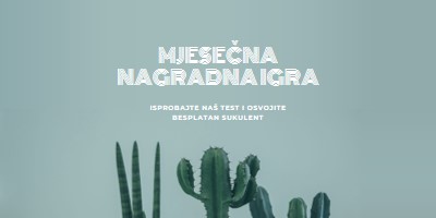 Test za mjesečne nagradne igre green modern-simple