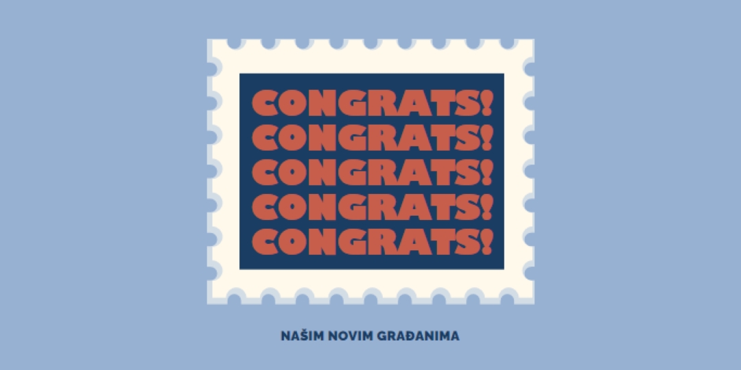 Congrats to our new citizens blue modern-simple