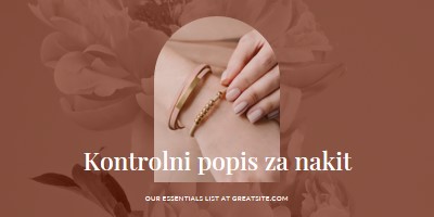 Kontrolni popis za nakit pink organic-boho