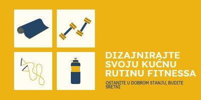 Zdrav i sretan yellow modern-bold