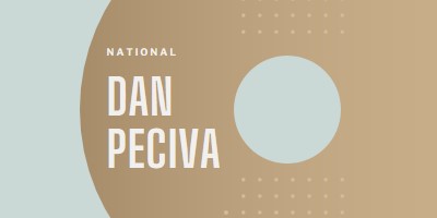 Nacionalni dan peciva brown modern-simple